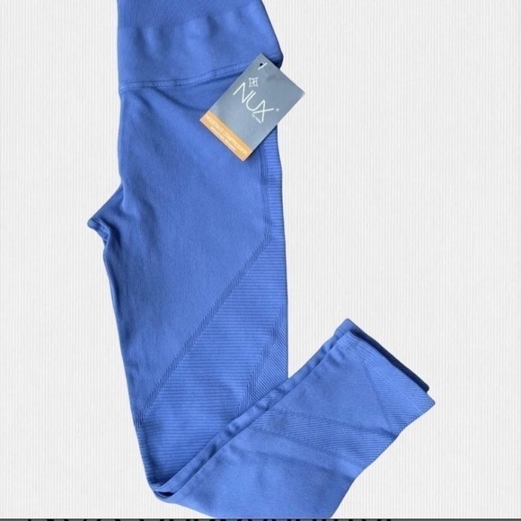 NWT NUX Shapeshifter Moderate Compression High Rise 7/8 Leggings Blue Size Large - Picture 8 of 11